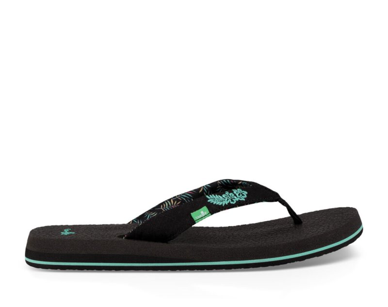 Sanuk Yoga Paradise 2 - Sanuk Flip Flops Womens Black - Philippines MYKTON809